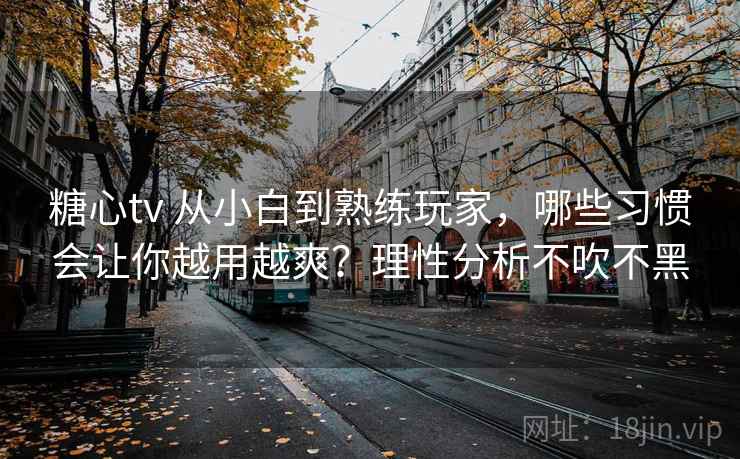 糖心tv 从小白到熟练玩家，哪些习惯会让你越用越爽？理性分析不吹不黑