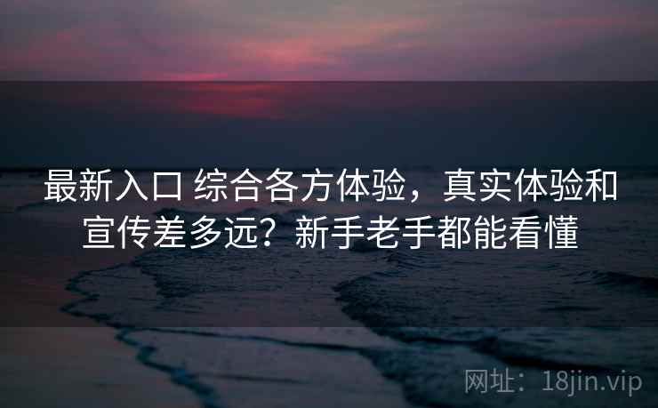 最新入口 综合各方体验，真实体验和宣传差多远？新手老手都能看懂