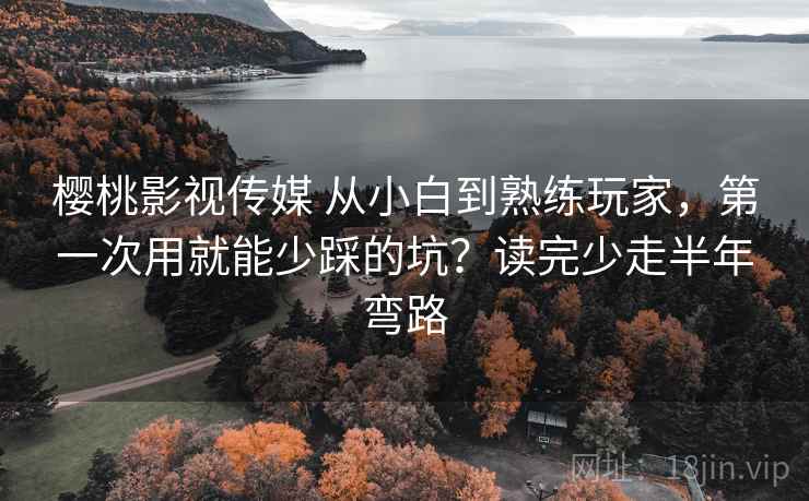 樱桃影视传媒 从小白到熟练玩家，第一次用就能少踩的坑？读完少走半年弯路